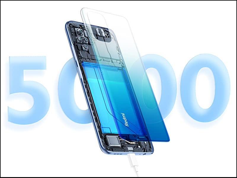 Xiaomi Redmi Note 10S sở hữu vi&ecirc;n pin 5000 mAh